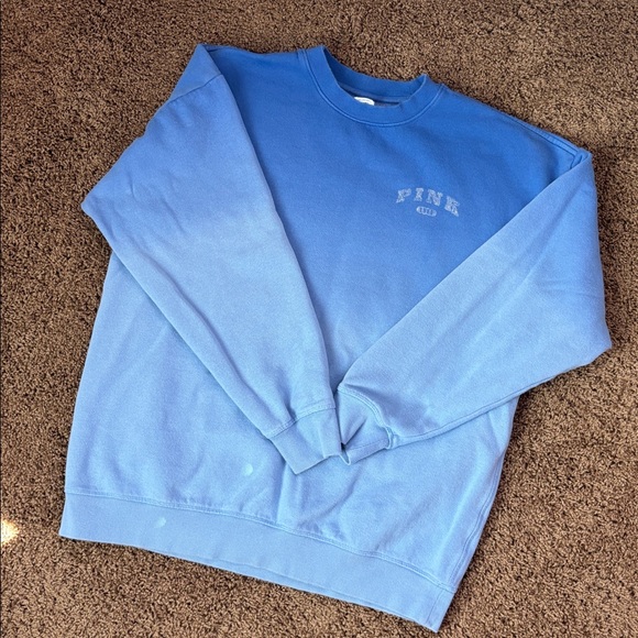 PINK 💙 Crewneck Ombré Sweatshirt - Picture 3 of 6